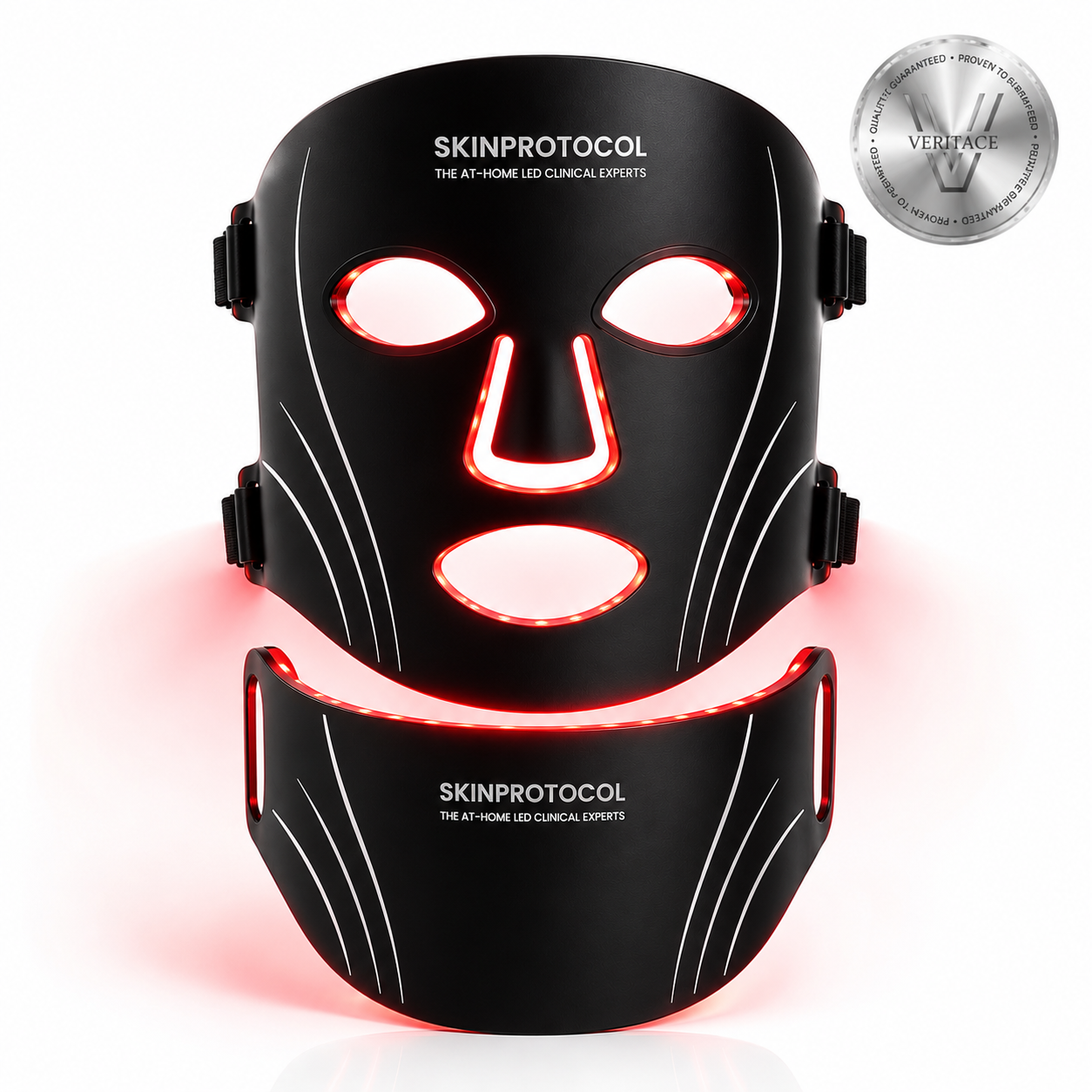 Facial Mask Skin Care Device 3-in-1 LED Chip Red Light Therapy LED Mask