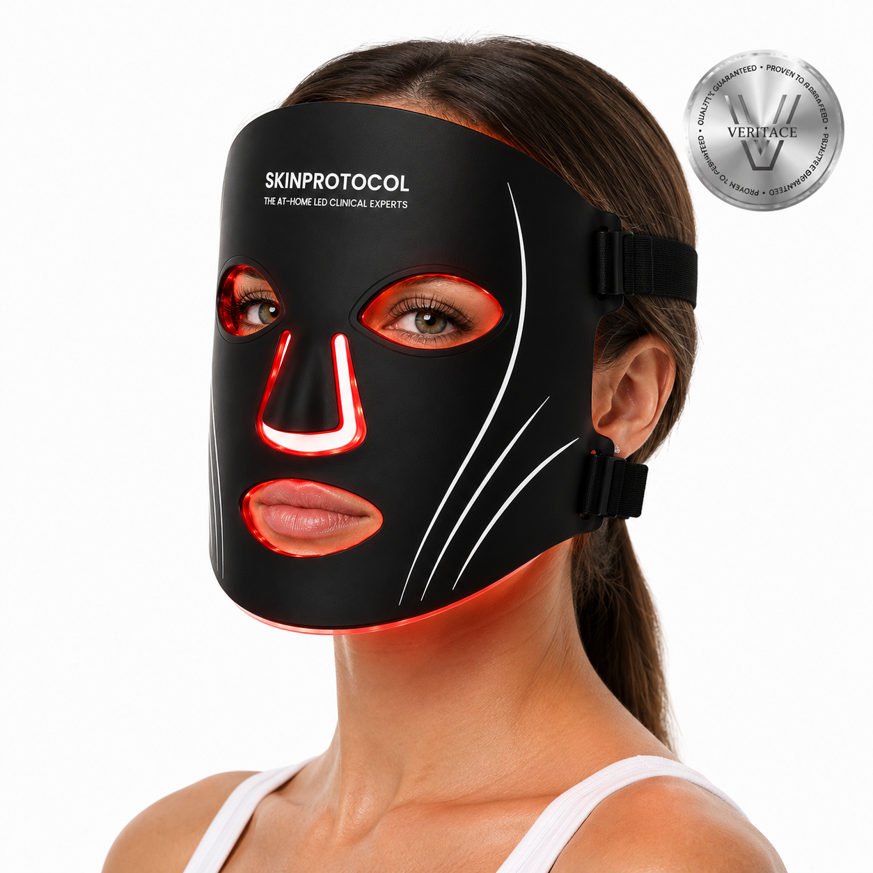 Facial Mask Skin Care Device 3-in-1 LED Chip Red Light Therapy LED Mask